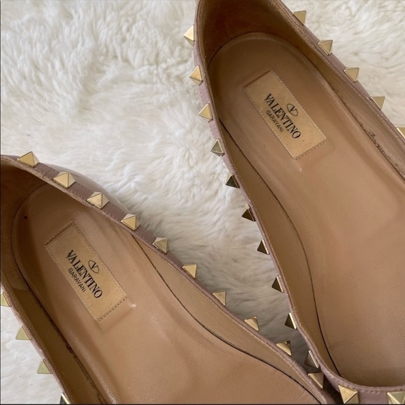 Valentino Patent Leather Rockstud Ballet Flats - Picture 7 of 16